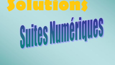 Solutions des Exercices corrigés suites numériques 2024