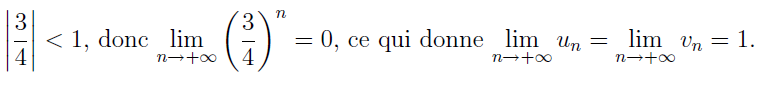 Solutions des Exercices corrigés suites numériques 2024 18 Calcul limite suites numériques